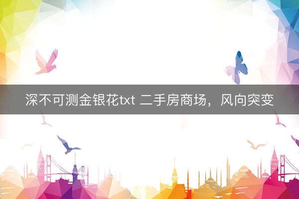 深不可测金银花txt 二手房商场，风向突变