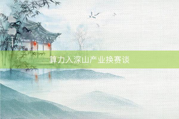 算力入深山产业换赛谈